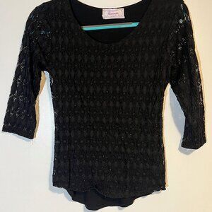 PandHandle Lace overlay double shirt